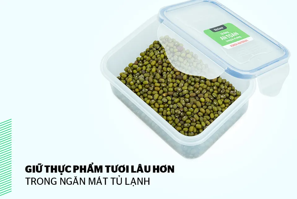 Hộp bảo quản thực phẩm ngăn mát 440ml BioZone KB-CO440P