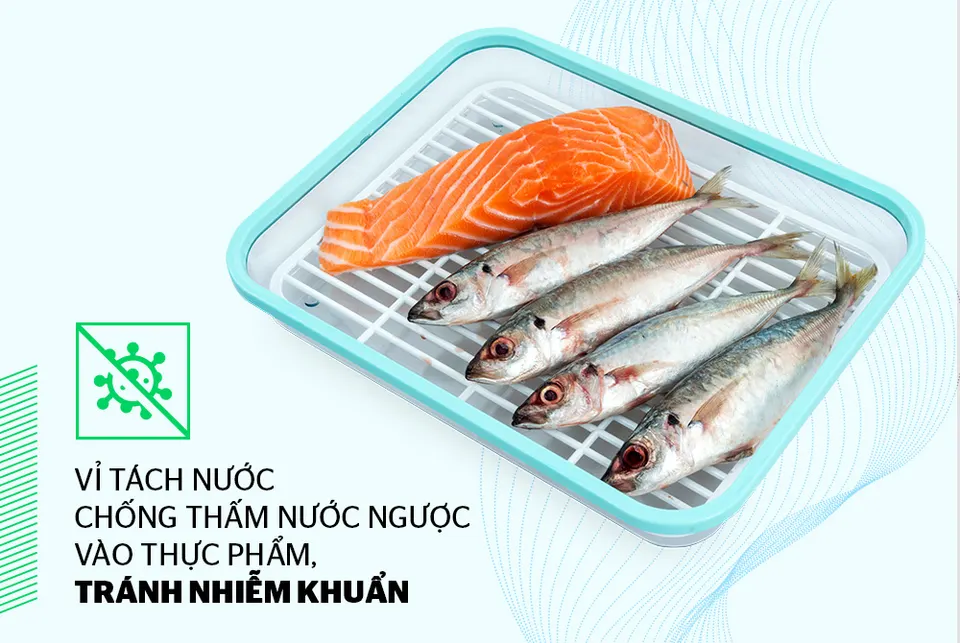 Hộp bảo quản thực phẩm ngăn đông 2700ml BioZone KB-FR2700S