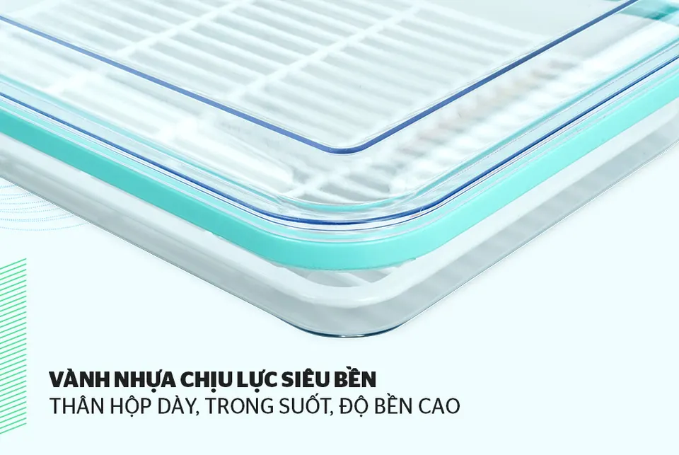Hộp bảo quản thực phẩm ngăn đông 2700ml BioZone KB-FR2700S