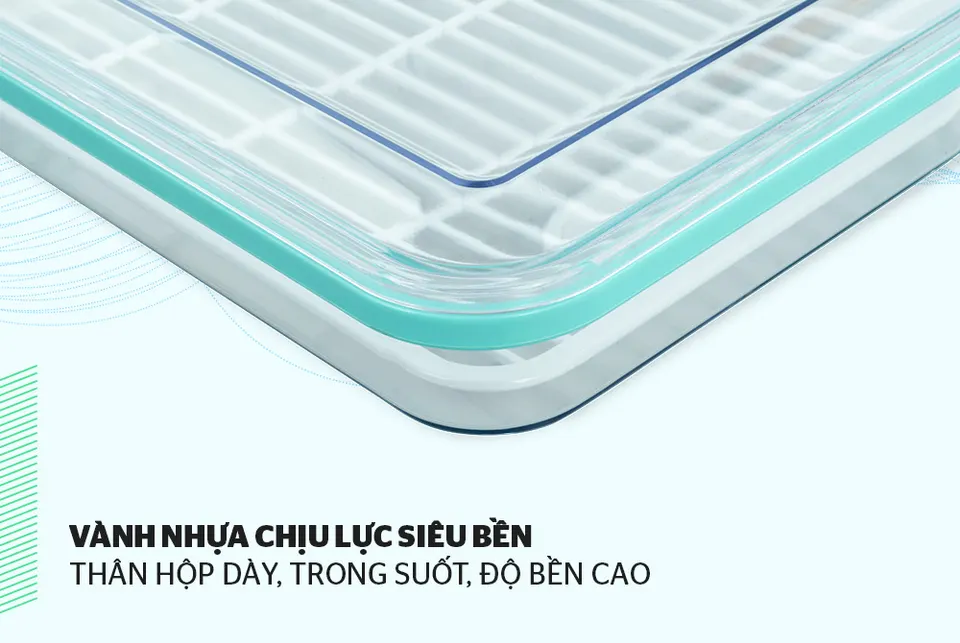 Hộp bảo quản thực phẩm ngăn đông 1200ml BioZone KB-FR1200S