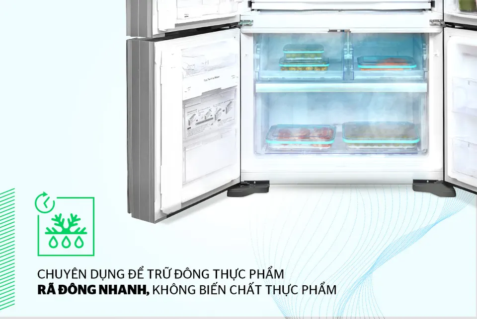 Hộp bảo quản thực phẩm ngăn đông BioZone 1000ml KB-FR1000S