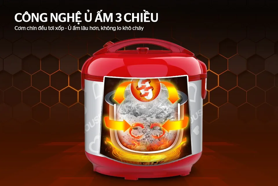 Nồi cơm điện 1.8L SUNHOUSE SH18S 16