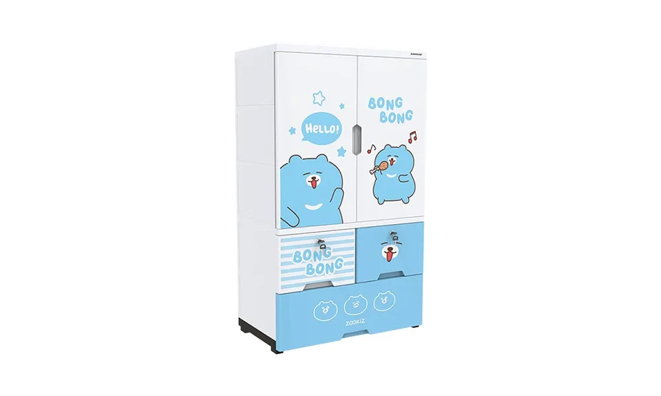 Tủ nhựa trẻ em 2 cánh Happy Kids SUNHOUSE KS-CA1177B3 3