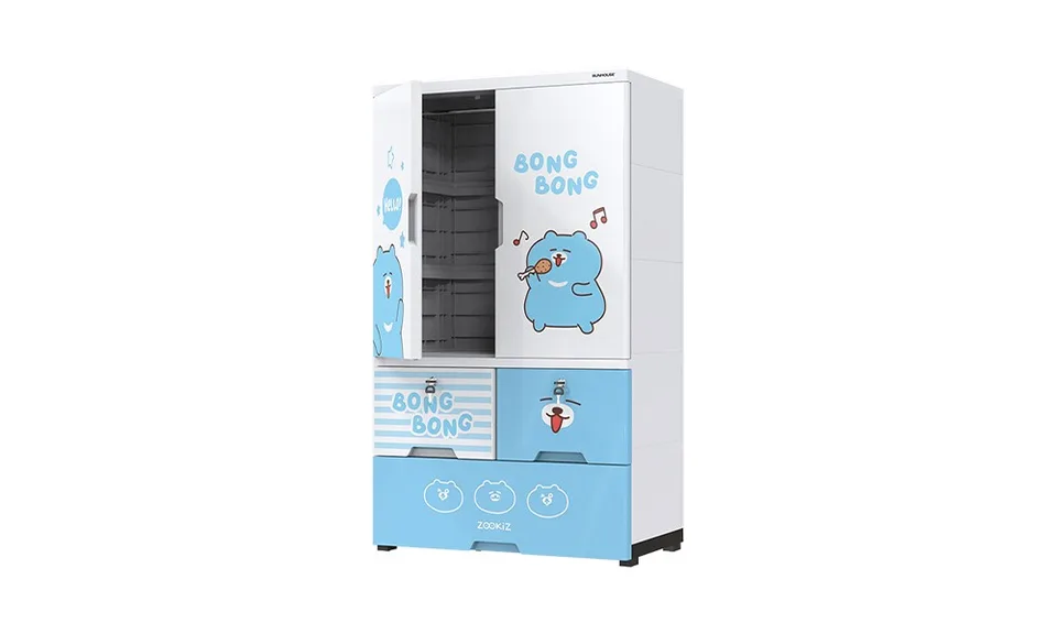 Tủ nhựa trẻ em 2 cánh Happy Kids SUNHOUSE KS-CA1177B3 5