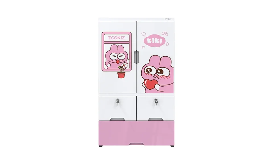 Tủ nhựa trẻ em 2 cánh Happy Kids SUNHOUSE KS-CA1177G3 4