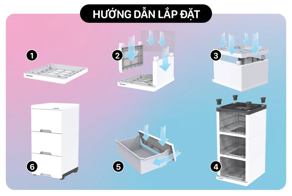Tủ nhựa trẻ em 5 ngăn Happy Kids SUNHOUSE KS-CA343B5 14