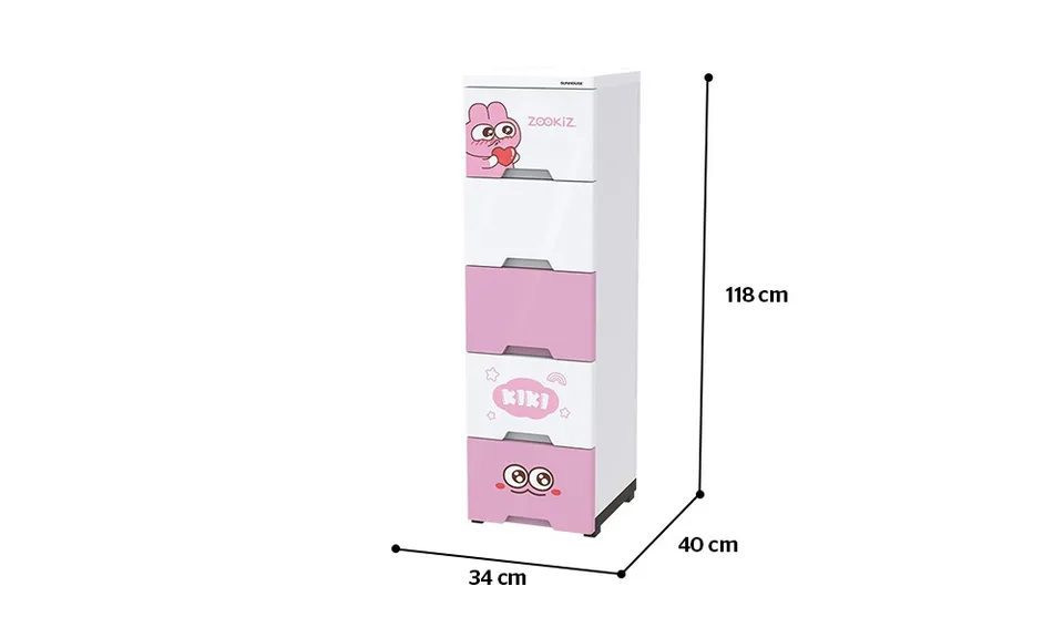 Tủ nhựa trẻ em 5 ngăn Happy Kids SUNHOUSE KS-CA343G5 8