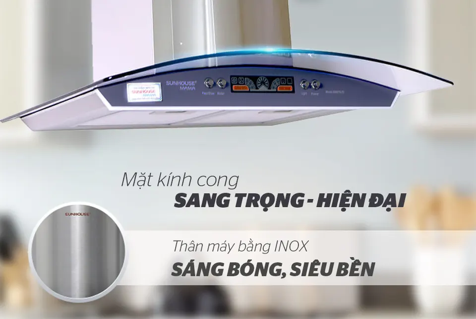 MÁY HÚT MÙI KÍNH CONG SUNHOUSE MAMA MM6716-70 2