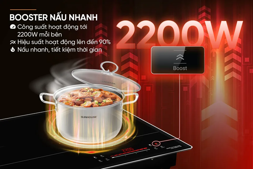 Bếp đôi điện từ hồng ngoại SUNHOUSE MAMA MMB82141-TMC 17