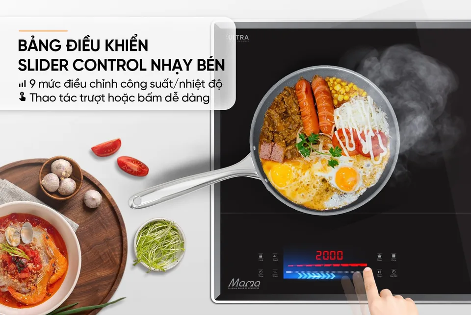 Bếp đôi điện từ hồng ngoại SUNHOUSE MAMA MMB82141-TMC 18