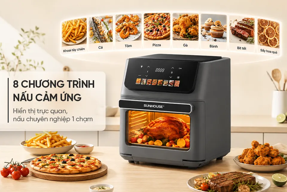 Nồi chiên không dầu 11L SUNHOUSE SHD4091