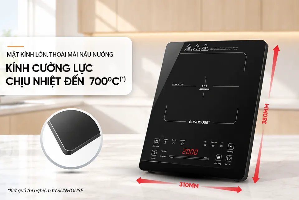 BẾP TỪ ĐƠN CẢM ỨNG SUNHOUSE SHD6875GT