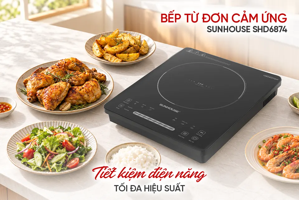 Bếp từ đơn cảm ứng SUNHOUSE SHD6874