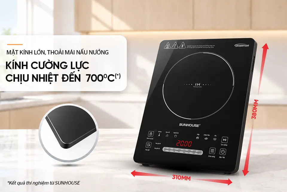 Bếp từ đơn cảm ứng SUNHOUSE SHD6874