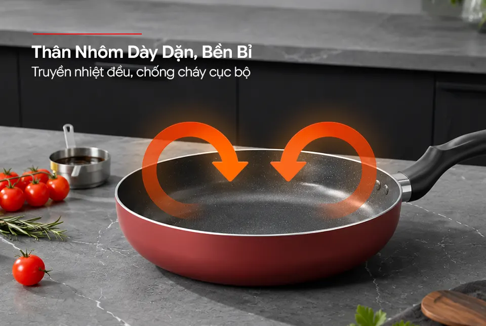 Chảo Ceramic đa năng đáy từ SUNHOUSE SWP20MB