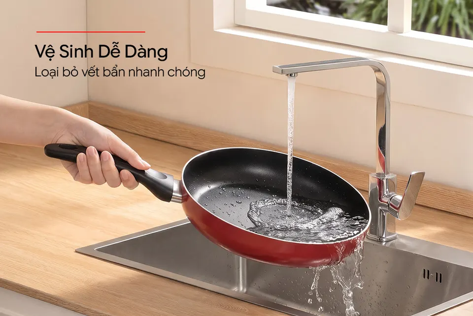Chảo trơn chống dính đáy từ SUNHOUSE Saving SV18MR