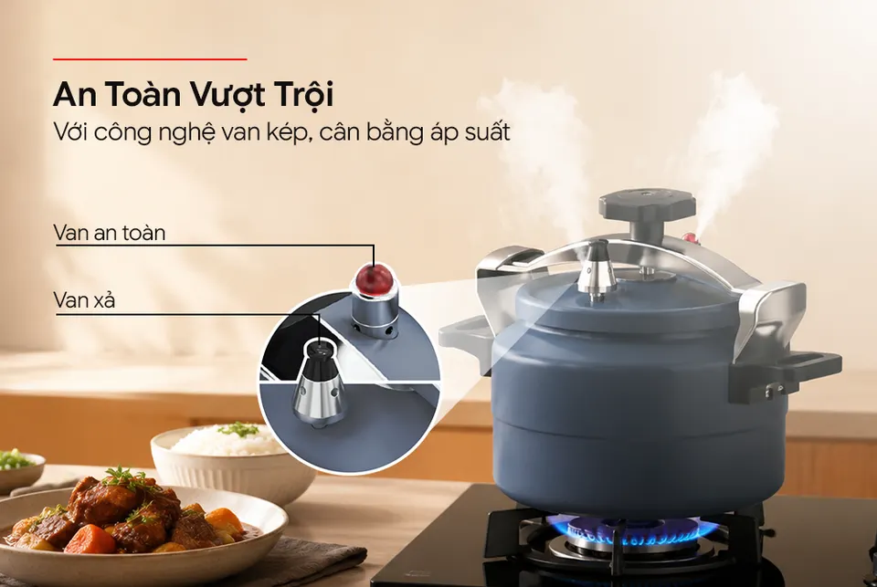 Nồi áp suất hợp kim nhôm SUNHOUSE SHG6000AG