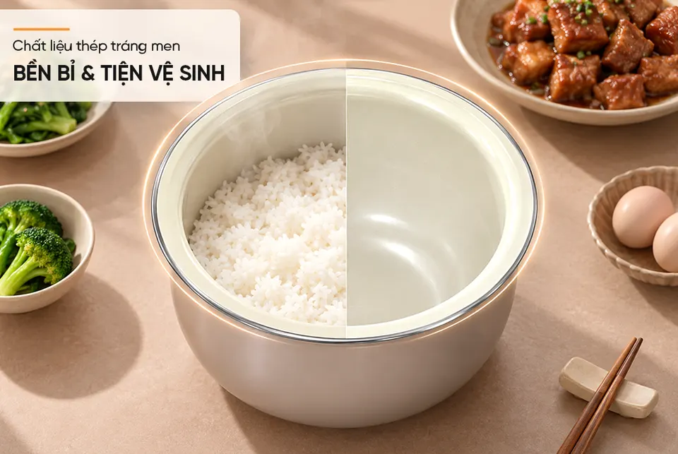 Nồi cơm điện tử 1.2L SUNHOUSE Mama SHD8856