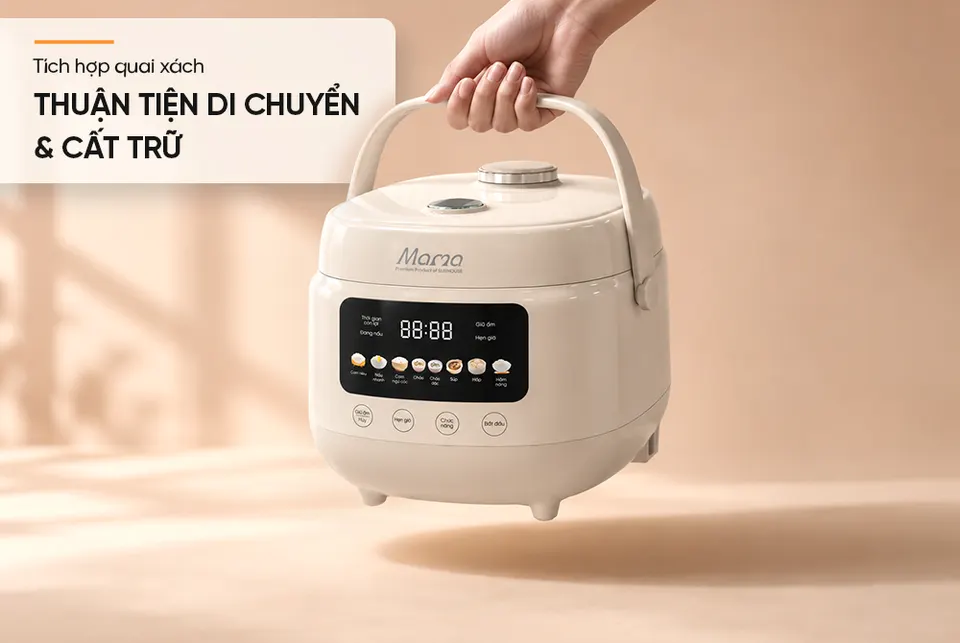 Nồi cơm điện tử 1.2L SUNHOUSE Mama SHD8856