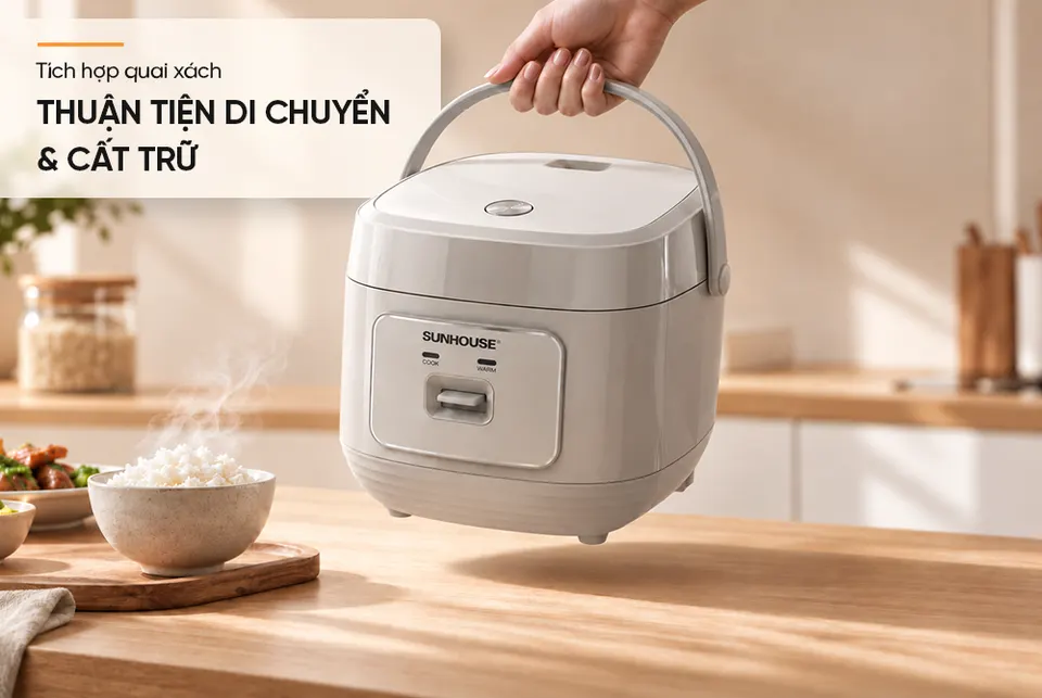 Nồi cơm điện 1.8L SUNHOUSE SHD8636