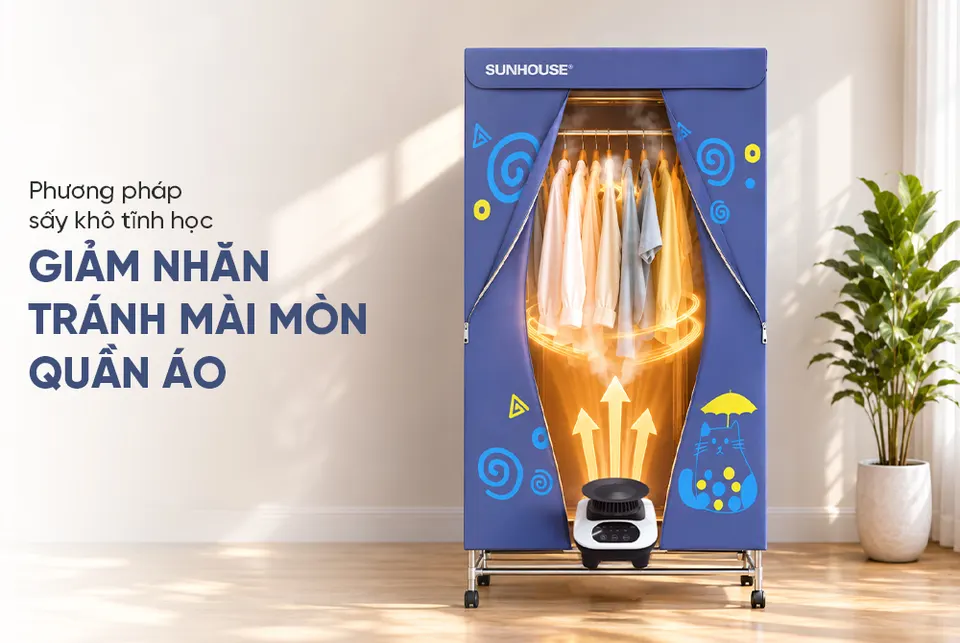 Máy sấy quần áo SUNHOUSE SHD2708