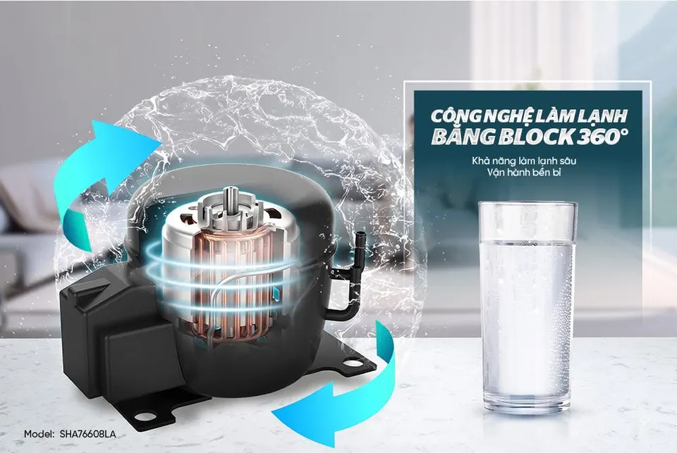 Máy lọc nước ion kiềm Hydrogen UltraX Sunhouse SHA76608LA