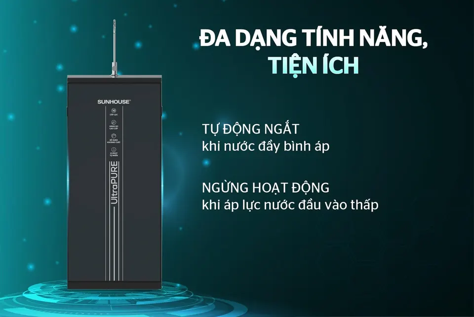 Máy lọc nước RO UltraPURE 10 lõi SUNHOUSE SHA8695M