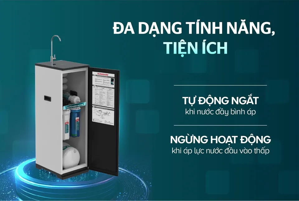 Máy lọc nước RO UltraPURE 10 lõi SUNHOUSE SHA8691L