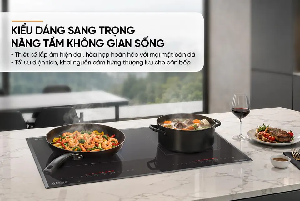 Bếp đôi điện từ SUNHOUSE MamaMMB82362-TMD