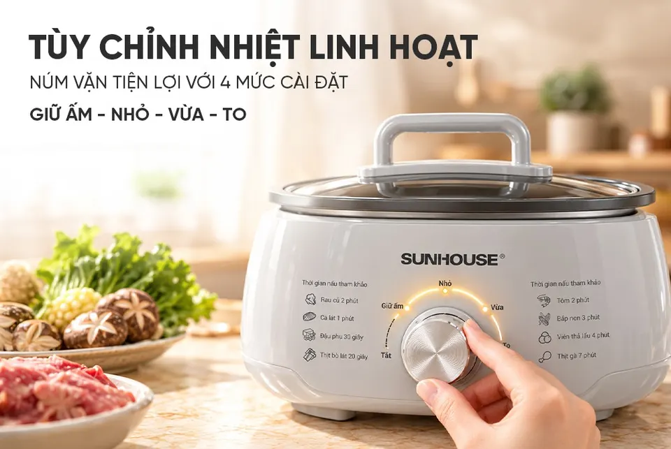 LẨU ĐIỆN 4.5L SUNHOUSE SHD4546