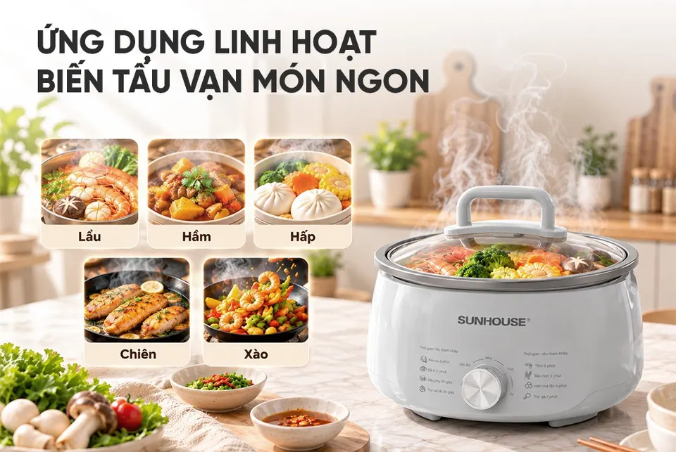 LẨU ĐIỆN 4.5L SUNHOUSE SHD4546