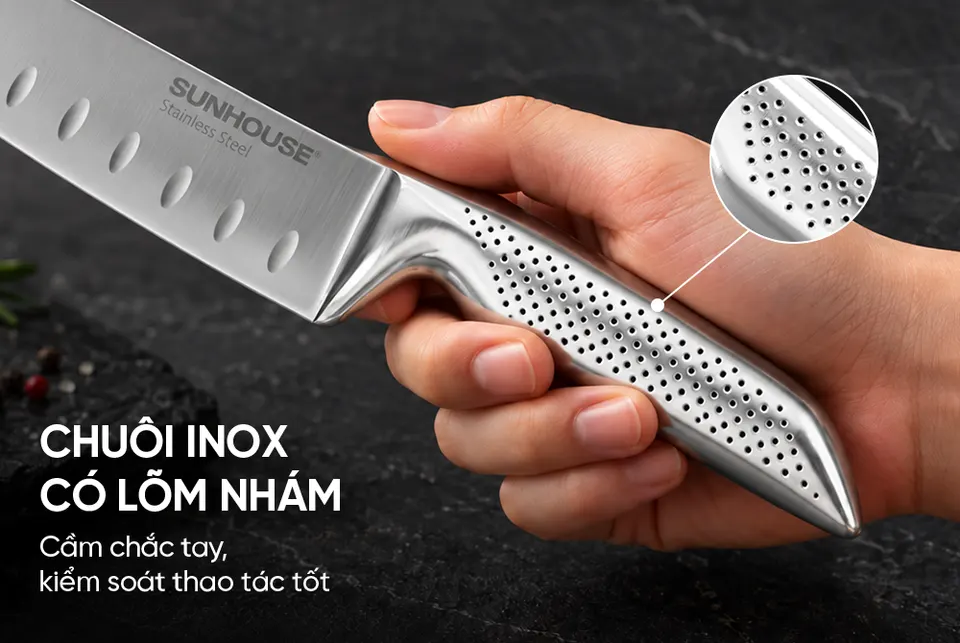 DAO BẾP CHEF NGUYÊN KHỐI SUNHOUSE HEALTHY KS-KN203C1