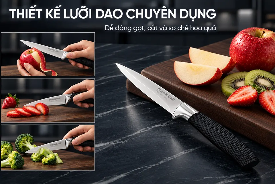 DAO GỌT HOA QUẢ SUNHOUSE ECO KS-KN122P1