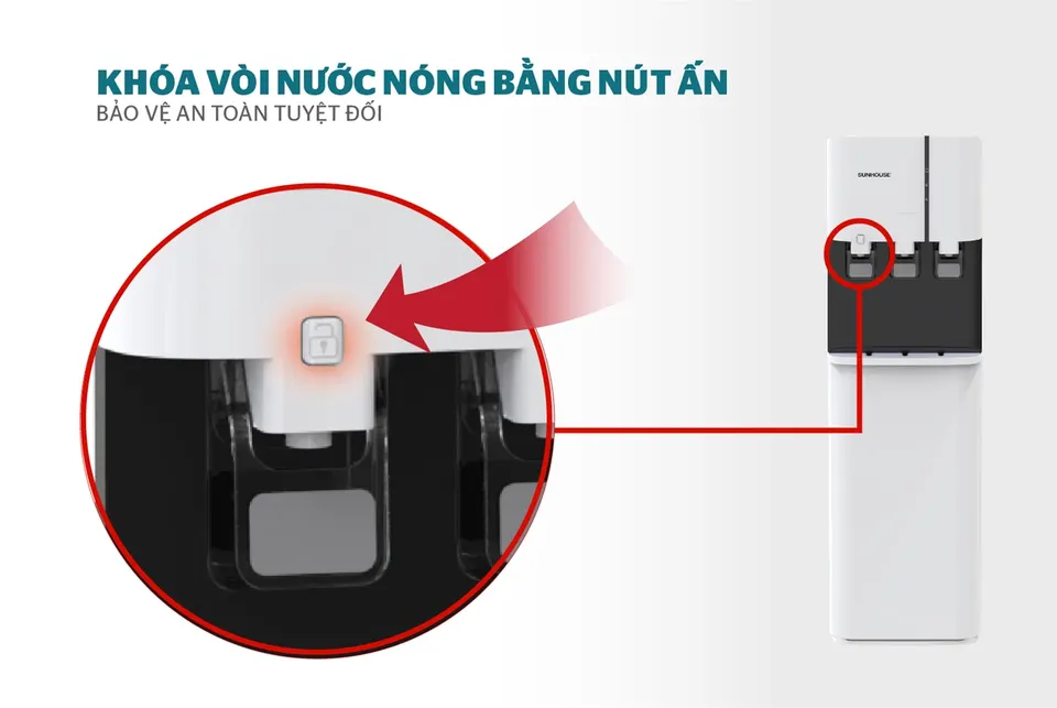 Cây nước nóng lạnh SUNHOUSE SHD9634