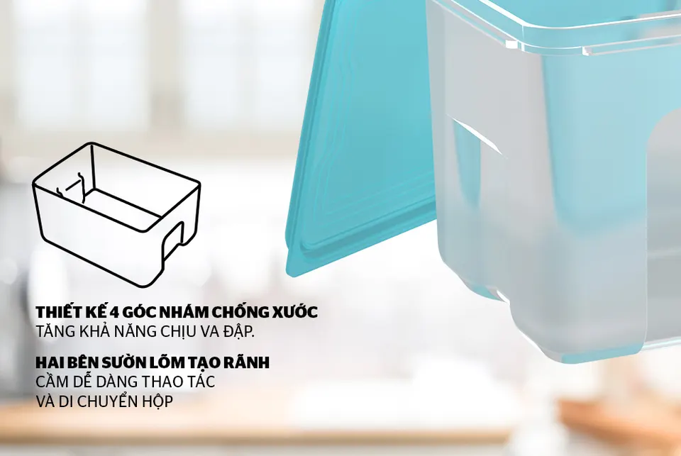 Bộ 3 hộp bảo quản thực phẩm BIOZONE KB-ST3P01