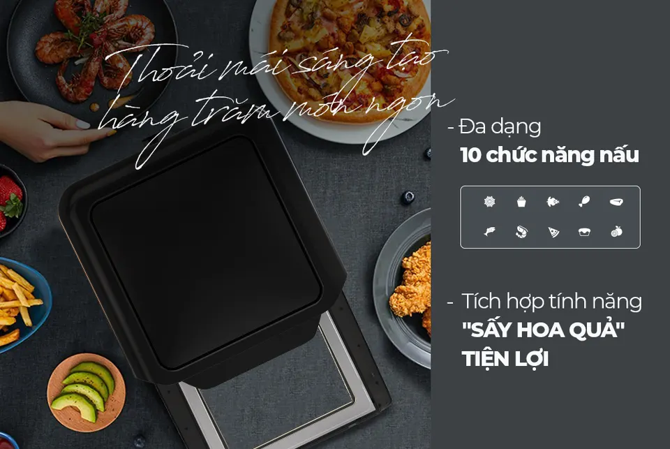 Nồi chiên không dầu 15L SUNHOUSE MAMA SHD4088