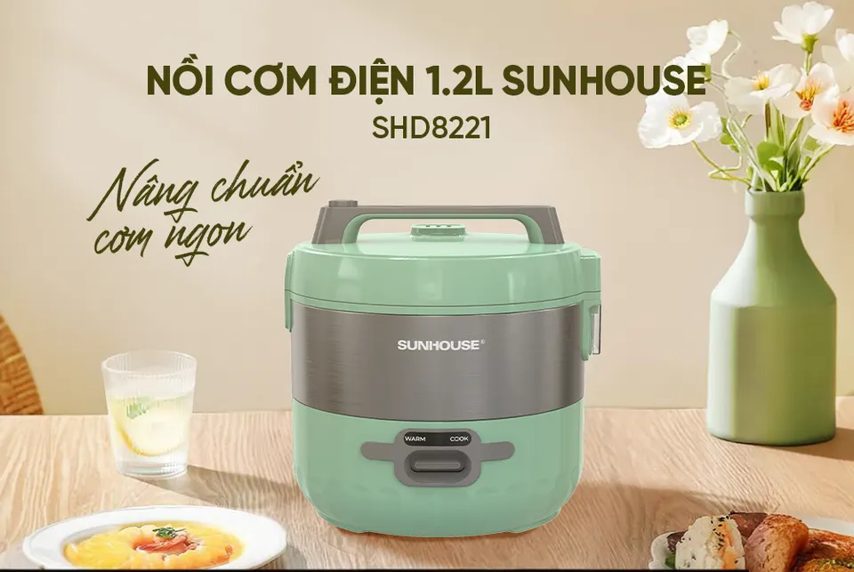 Nồi cơm điện 1.2l SUNHOUSE SHD8221
