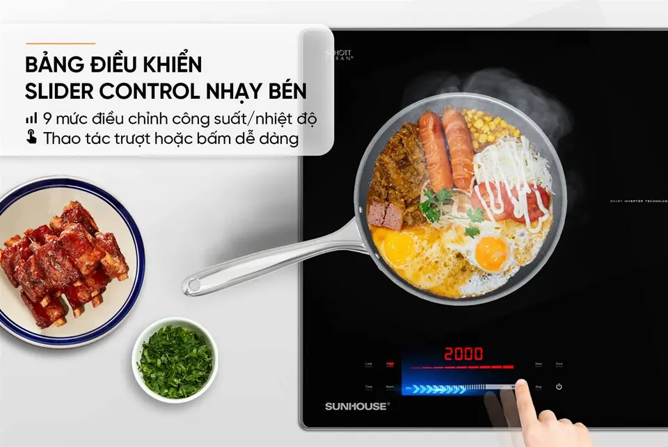 Bếp đôi điện từ hồng ngoại SUNHOUSE SHB80211-MMD