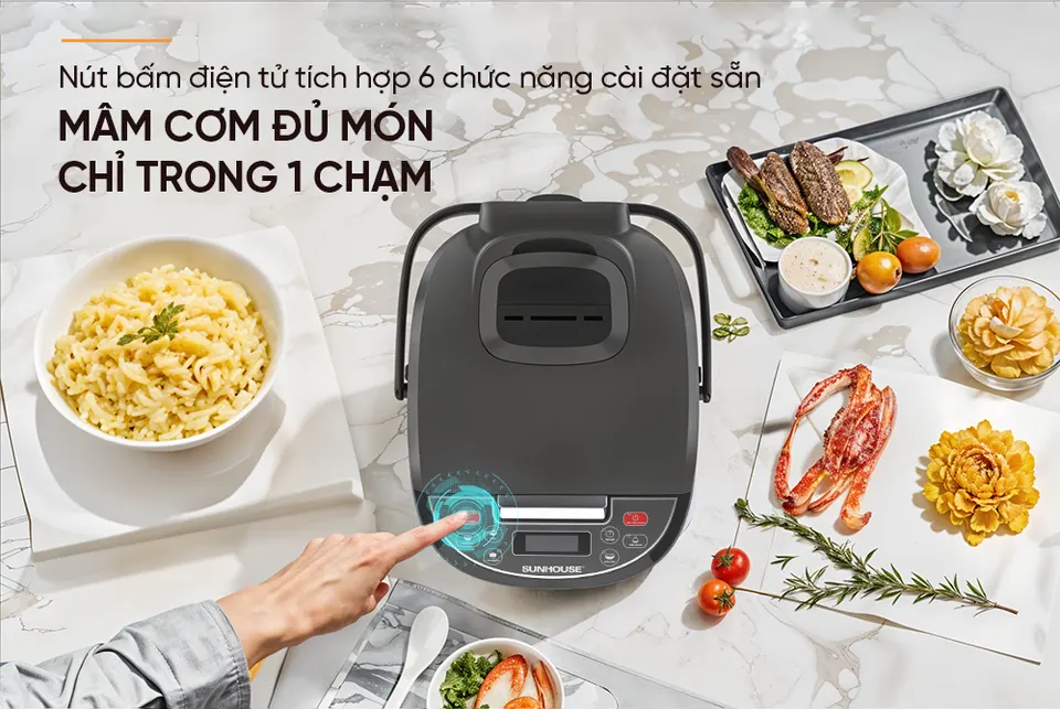 Nồi cơm điện 1.8l SUNHOUSE SHD8909B
