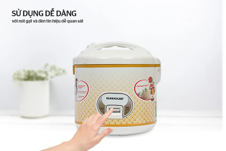 NỒI CƠM ĐIỆN 2.8L SUNHOUSE SH830 8