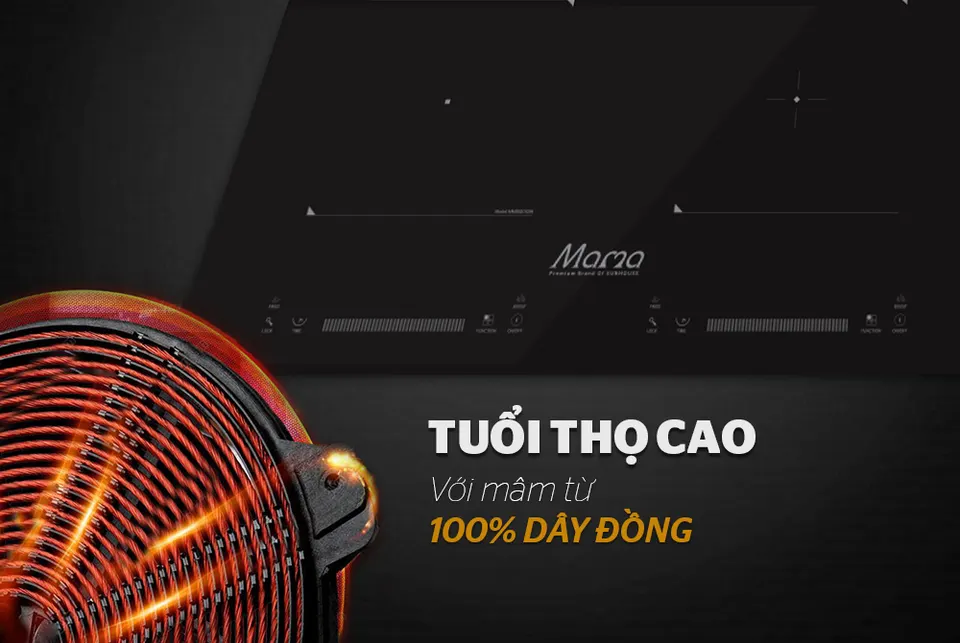 Bếp đôi điện từ SUNHOUSE MAMA MMB9201DIH