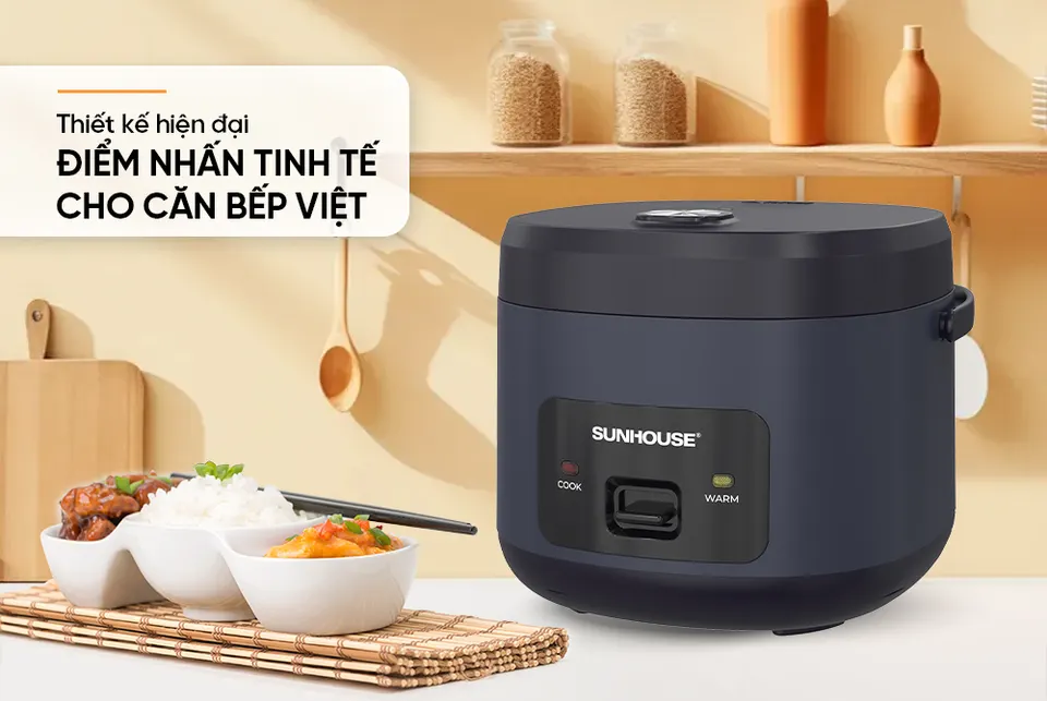 Nồi cơm điện 1.2l SUNHOUSE SHD8219