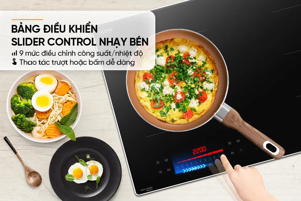 Bếp đôi điện từ SUNHOUSE SHB-DI09