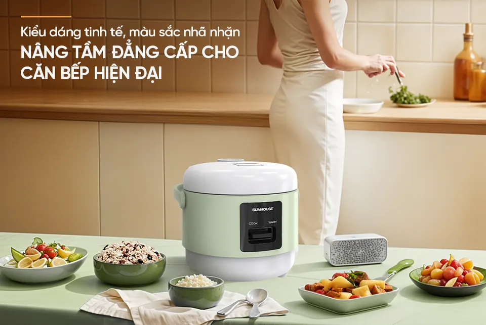 Nồi cơm điện 0.8l SUNHOUSE SHD8200