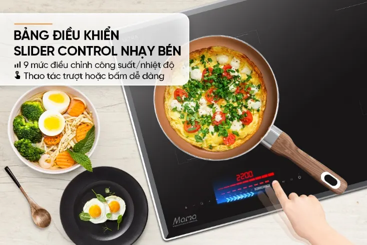 Bếp đôi điện từ SUNHOUSE MAMA MMB5668-Plus