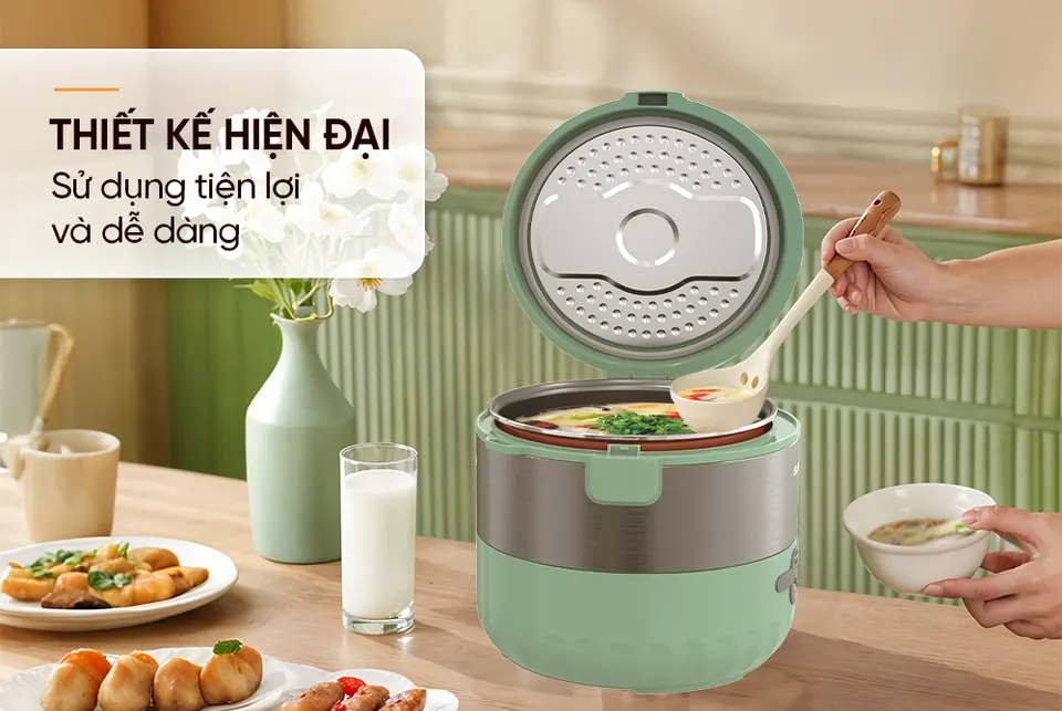 Nồi cơm điện 1.2l SUNHOUSE SHD8221