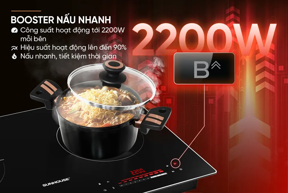Bếp đôi điện từ