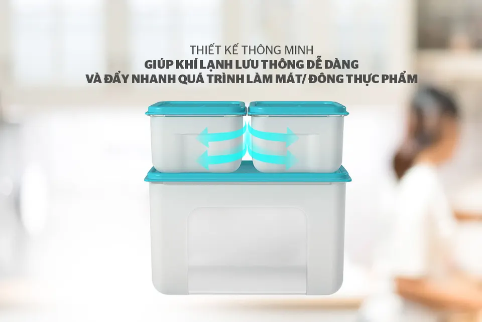 Bộ 3 hộp bảo quản thực phẩm BIOZONE KB-ST3P01