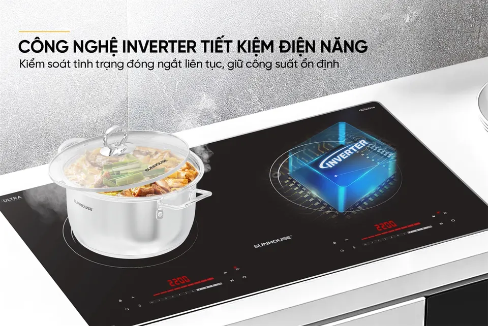 Bếp đôi điện từ