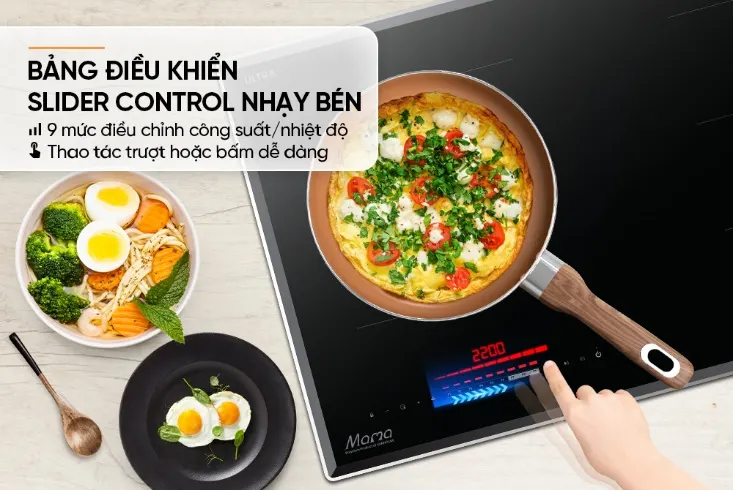 Bếp đôi điện từ SUNHOUSE MAMA MMB5678